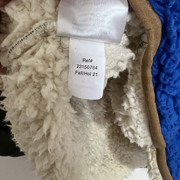 THE GREAT x Eddie Bauer Colorblock Sherpa Fleece Jacket Women’s L Zip Up Outdoor - Picture 9 of 9